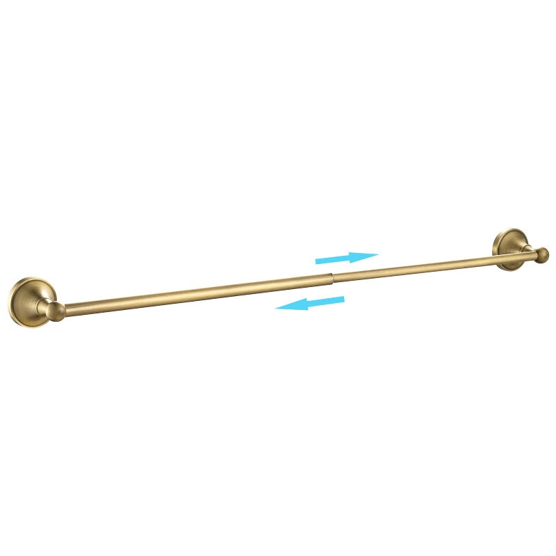 Leyden Antique Brass Towel Bar, Adjustable Towel Holder Rod Brass Towel Rack Bathroom Accessories Wall Mount - Image 1